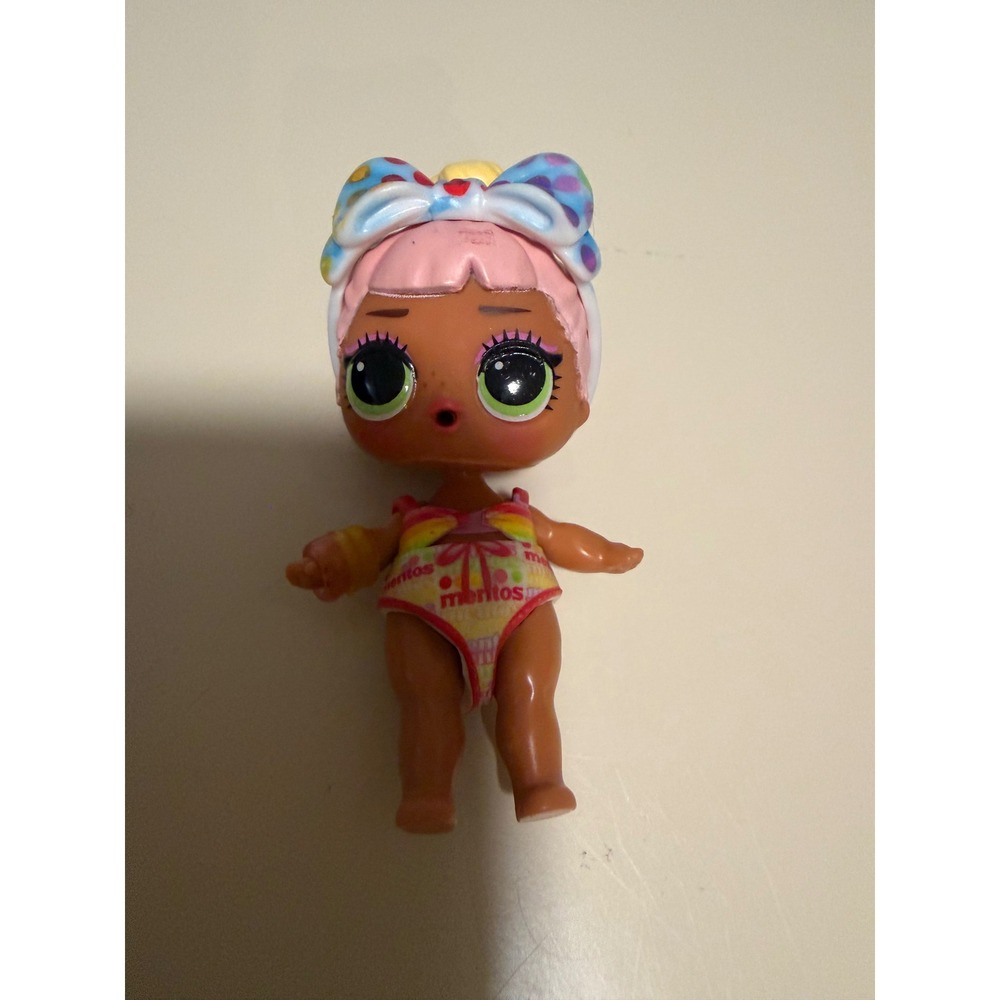 LOL Surprise Loves Mini Sweets Mentos Doll Pink Hair Candy Theme Collectible Toy